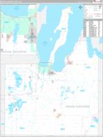 Grand Traverse, Mi Carrier Route Wall Map